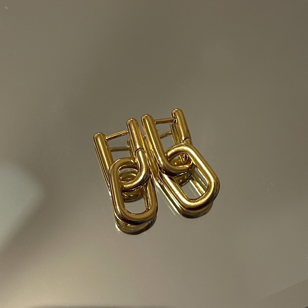 Madewell Gold Link Earrings